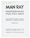 MAN RAY. Photographs 1920-1934 Paris.